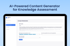 AI-powered content generator for knowledge assessment